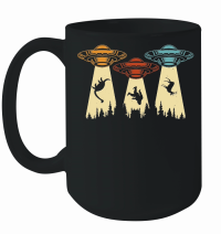 Product Funny Vintage UFO Alien  3 Mug
