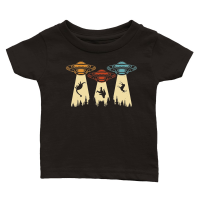 Product Funny Vintage UFO Alien  3 Classic Baby Crewneck T-shirt