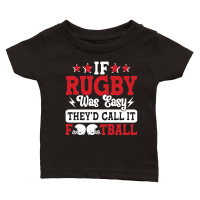 Product If Rugby was easy therd call it football Classic Baby Crewneck T-shirt
