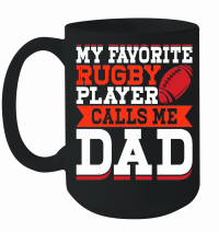 Product My favorite rugby player calls me dad 2 Mug