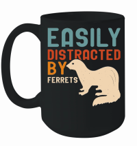 Product Retro Vintage Ferret Mug