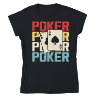 Product Vintage Casino Poker Classic Womens Crewneck T-shirt