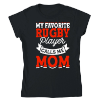 Product Vintage Rugby Player Calls Me Mom Classic Womens Crewneck T-shirt