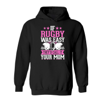 Product Vintage Rugby Player If Rugby was easy therd call it your mom Hoodie