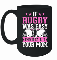 Product Vintage Rugby Player If Rugby was easy therd call it your mom Mug