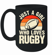 Product Vintage Rugby Player just a girl who loves rugby Mug