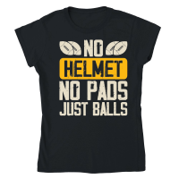 Product Vintage Rugby Player no Helmet no pads just balls Classic Womens Crewneck T-shirt