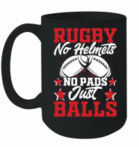 Product Vintage Rugby Player no helmets no pads just balls Mug