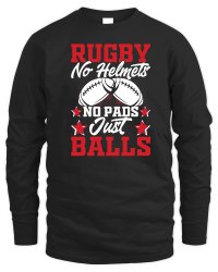 Product Vintage Rugby Player no helmets no pads just balls Unisex Sweatshirt