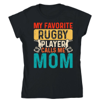 Product Vintage Rugby Player player Calls Me Mom Classic Womens Crewneck T-shirt