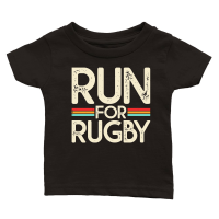 Product Vintage Rugby Player run for rugby Classic Baby Crewneck T-shirt