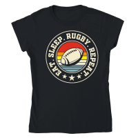 Product Vintage Rugby Player Classic Womens Crewneck T-shirt
