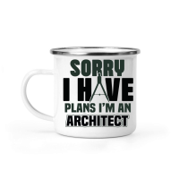 Product Sorry i have plans i’m an architect Camping Mug