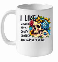 Product Women Novelty Shirt Png Funny Horror White Ceramic Mug