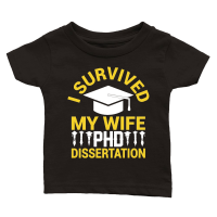 Product i Survived my Wife PHD Dissertation Classic Baby Crewneck T-shirt