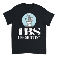 Product IBS I Be Shittin Funny Skeleton Unisex T-Shirt