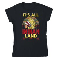Product Its All Indian Land Native American Classic Womens Crewneck T-shirt