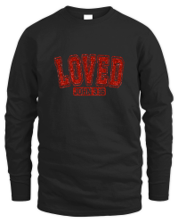 Product Loved John Varsity Glitter Unisex Sweatshirt