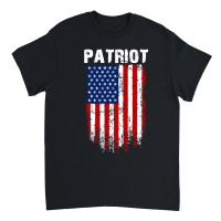Product Patriot USA Flag white Unisex T-Shirt