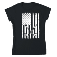 Product Patriot day usa flag with hockey Classic Womens Crewneck T-shirt