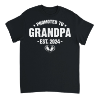 Product Promoted to Grandpa 2024 Unisex T-Shirt