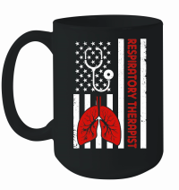 Product Respiratory Therapist Shirt America Flag Mug