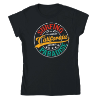 Product Surfing Paradise California Classic Womens Crewneck T-shirt