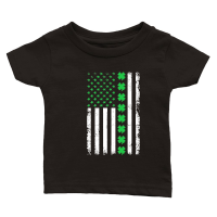 Product Vintage American Flag St. Patricks Day 2 Classic Baby Crewneck T-shirt