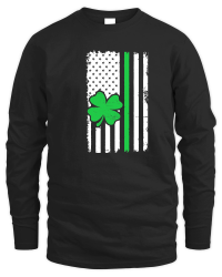 Product Vintage American Flag St. Patricks Day Unisex Sweatshirt