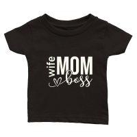 Product Wife Mom Boss Classic Baby Crewneck T-shirt