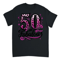 Product 50th Birthday 50 and Fabulous Unisex T-Shirt