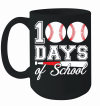 Product 100 days of school for 100th day baseball student or teacher Mug