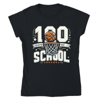 Product 100th Day of School Basketball 100 Classic Womens Crewneck T-shirt