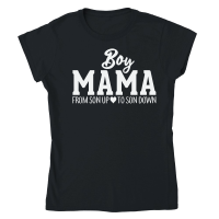 Product Boy Mama from Son Upto Son Down mother day Classic Womens Crewneck T-shirt