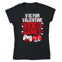 Product Boys Valentines Day Gaming Shirt Kids Valentines Day Toddler Classic Womens Crewneck T-shirt