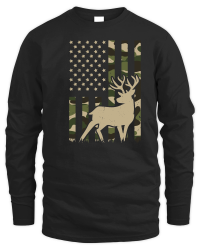Product Camo American Flag Deer Elk Buck Hunting Unisex Sweatshirt