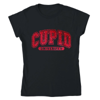 Product Cupid University Glitter Classic Womens Crewneck T-shirt