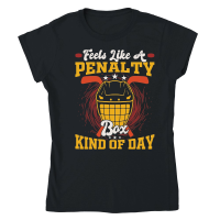 Product Funny Hockey Season Feels like a penalty box kind of day Classic Womens Crewneck T-shirt