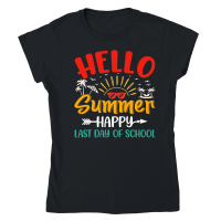 Product Hello Summer Happy Last Day of School Classic Womens Crewneck T-shirt