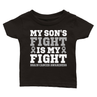 Product My Sons Fight My Fight Brain Cancer Awareness Classic Baby Crewneck T-shirt