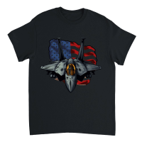 Product Patriotic USA Flag Fighter Jets Unisex T-Shirt
