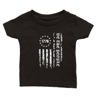 Product We the People 1776 American Flag white Classic Baby Crewneck T-shirt
