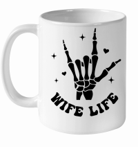 Product I Love My Husband front 2 White Ceramic Mug
