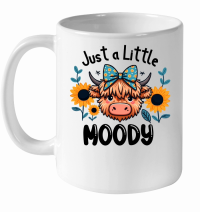 Product Just a Little Moody Scottish White Ceramic Mug