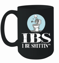Product IBS I Be Shittin Funny Skeleton Mug