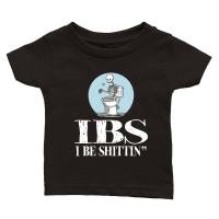 Product IBS I Be Shittin Funny Skeleton Classic Baby Crewneck T-shirt