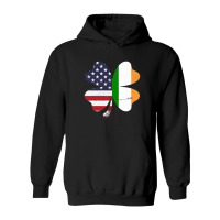 Product Irish American Flag Shamrock St. Patricks Day Hoodie