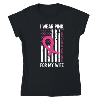 Product I wear pink for my wife Classic Womens Crewneck T-shirt