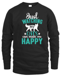 Product just watching my cats can make me happy Unisex Sweatshirt