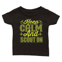 Product Keep Calm and Scout on Classic Baby Crewneck T-shirt